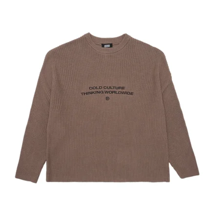 Claim Ribbed Knit Taupe