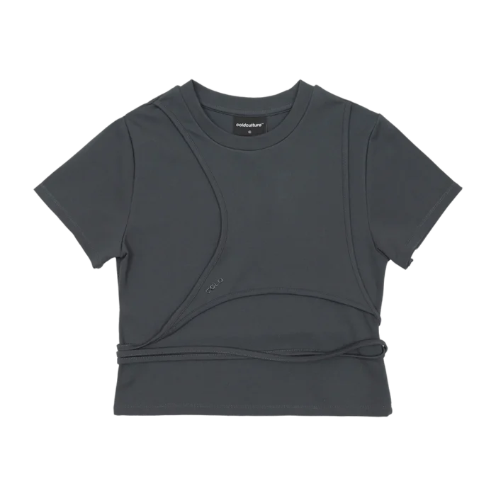 Deconstructed Tee Dark Blue