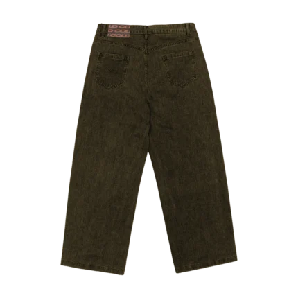 Frayed Waistband Jeans Dust Grey Denim