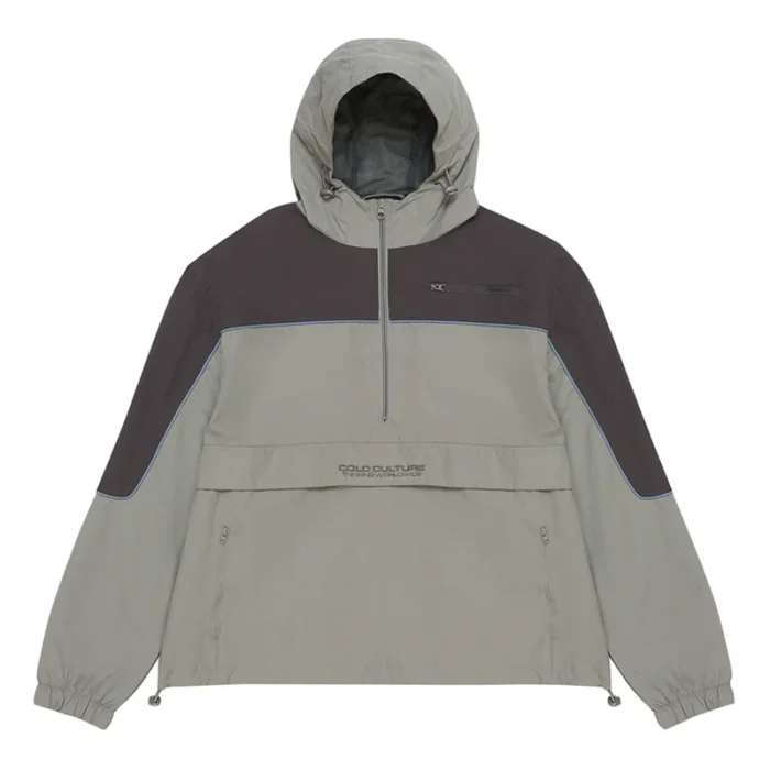 Half Zip Tech Jacket Grey
