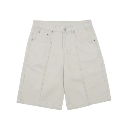 Pintuck v2 Shorts Faded Grey Twill