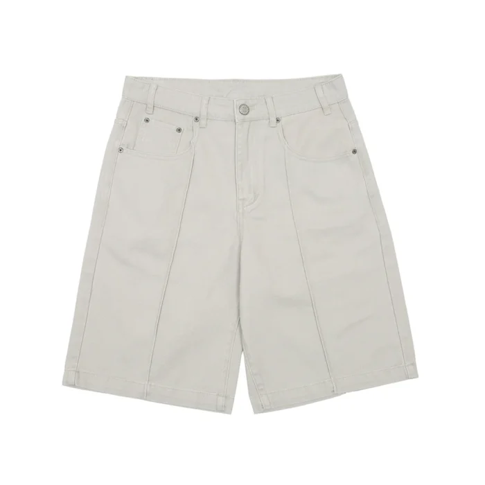 Pintuck v2 Shorts Faded Grey Twill