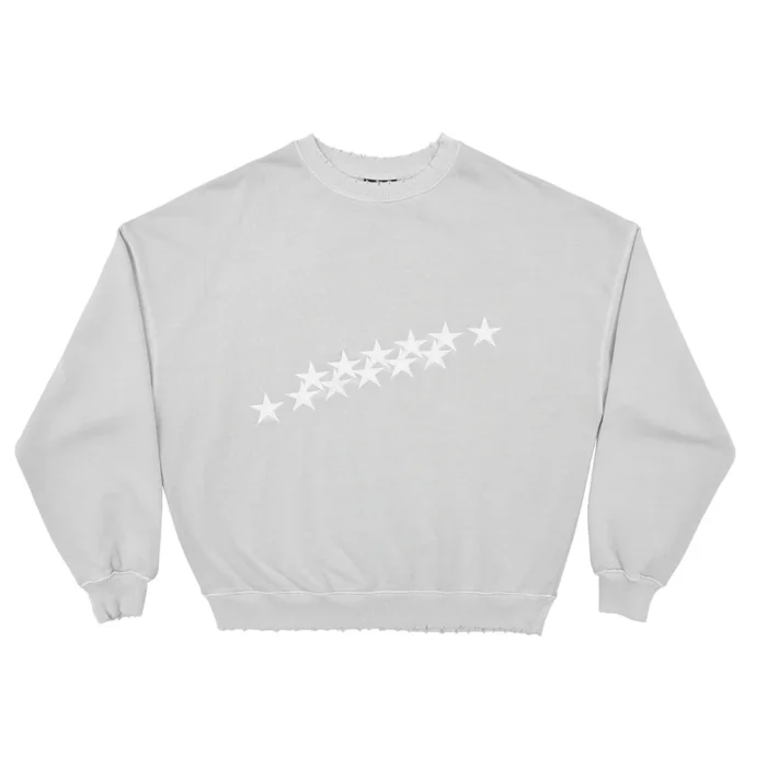 Stars Crewneck Pale Grey
