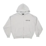 Triple World Zip Hoodie Pearl Grey