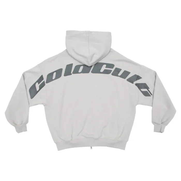 Triple World Zip Hoodie Pearl Grey