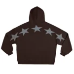 Bow Constellation Zip Hoodie Blackish Brown