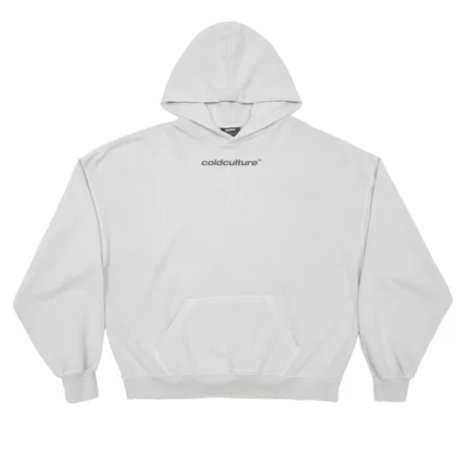 Italic Hoodie Light Grey