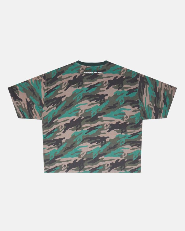 Cold Culture Wassap Fam Tee Camo Green