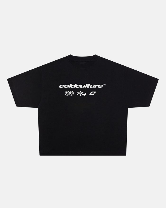 ELECTRIC SHINE TEE BLACK