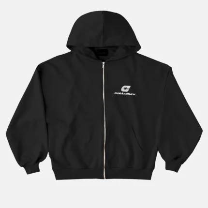 Cold Culture Curved Zip Hoodie India Ink