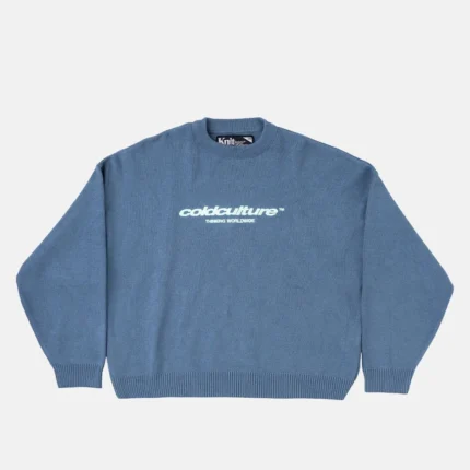 Cold Culture Essential Knit Turbulence Blue