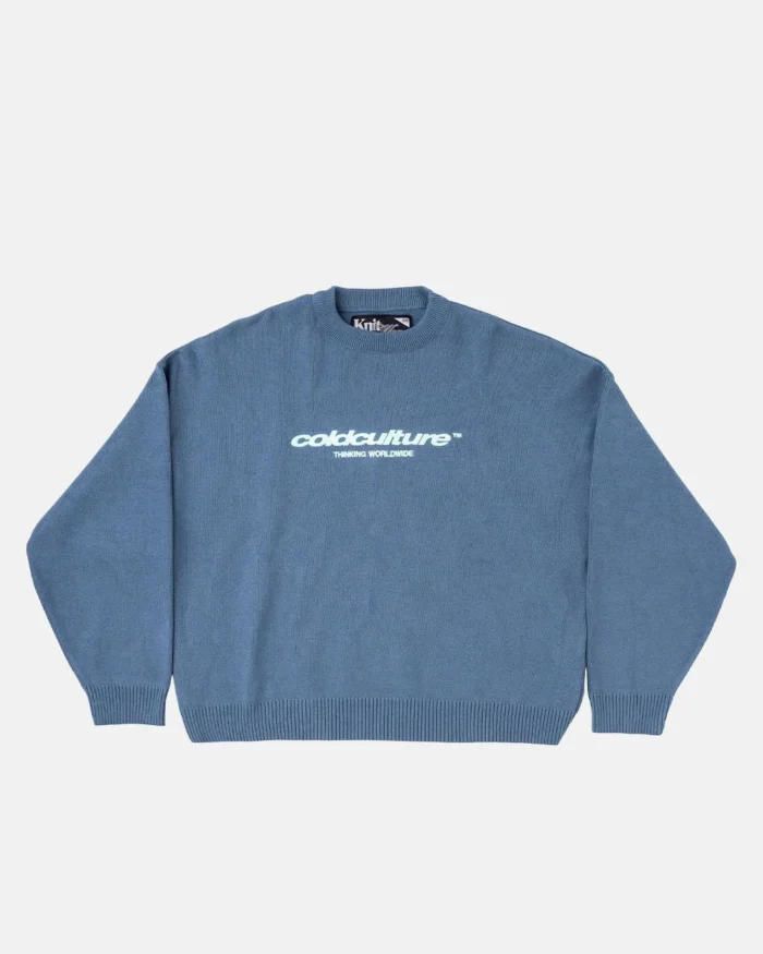 Cold Culture Essential Knit Turbulence Blue