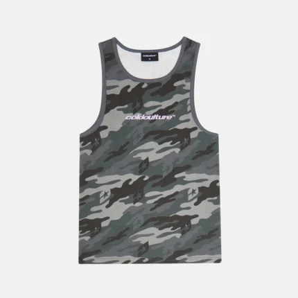 Cold Culture Essential Tank Top Camo Grey