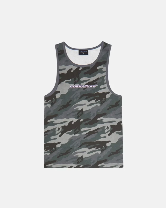 Cold Culture Essential Tank Top Camo Grey