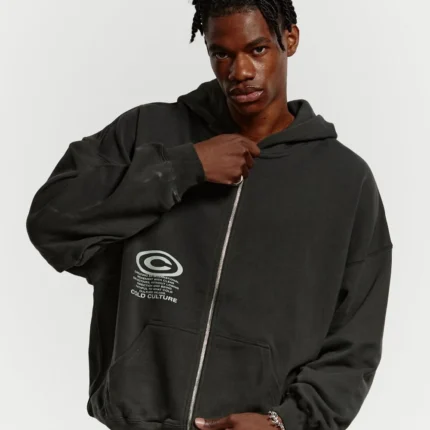 Cold Culture Starface Zip Hoodie Night Green