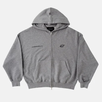 Cold Culture Thinking Zip Hoodie Ash Grey