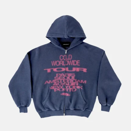 Cold Culture Tour Zip Hoodie Dark Blue